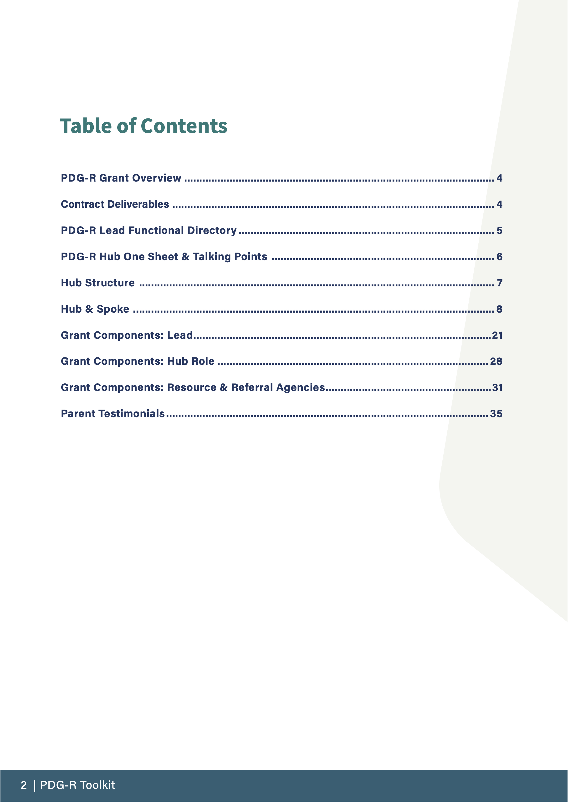 Pds R. Handbook PDG-R | Resource & Referral Toolkit