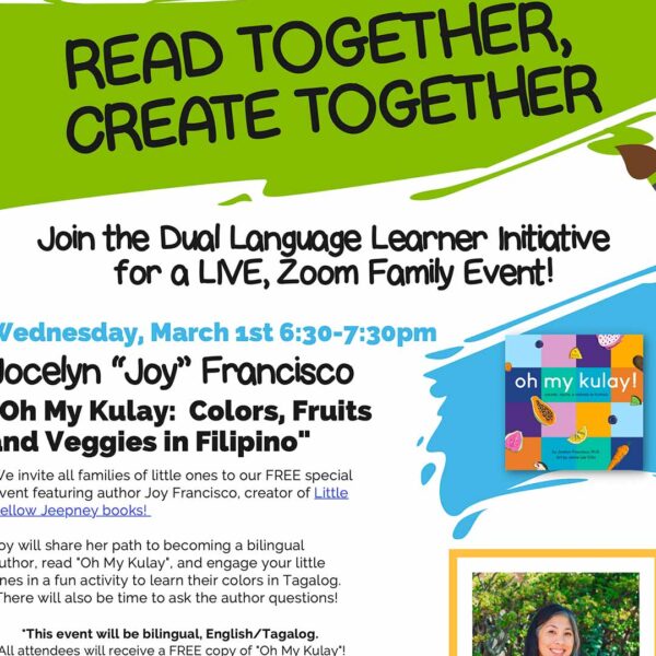 Read Together, Create Together Flyer - English