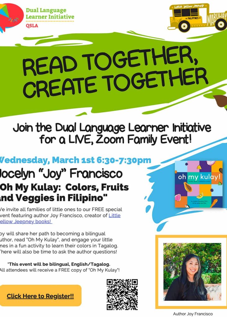 Read Together, Create Together Flyer - English