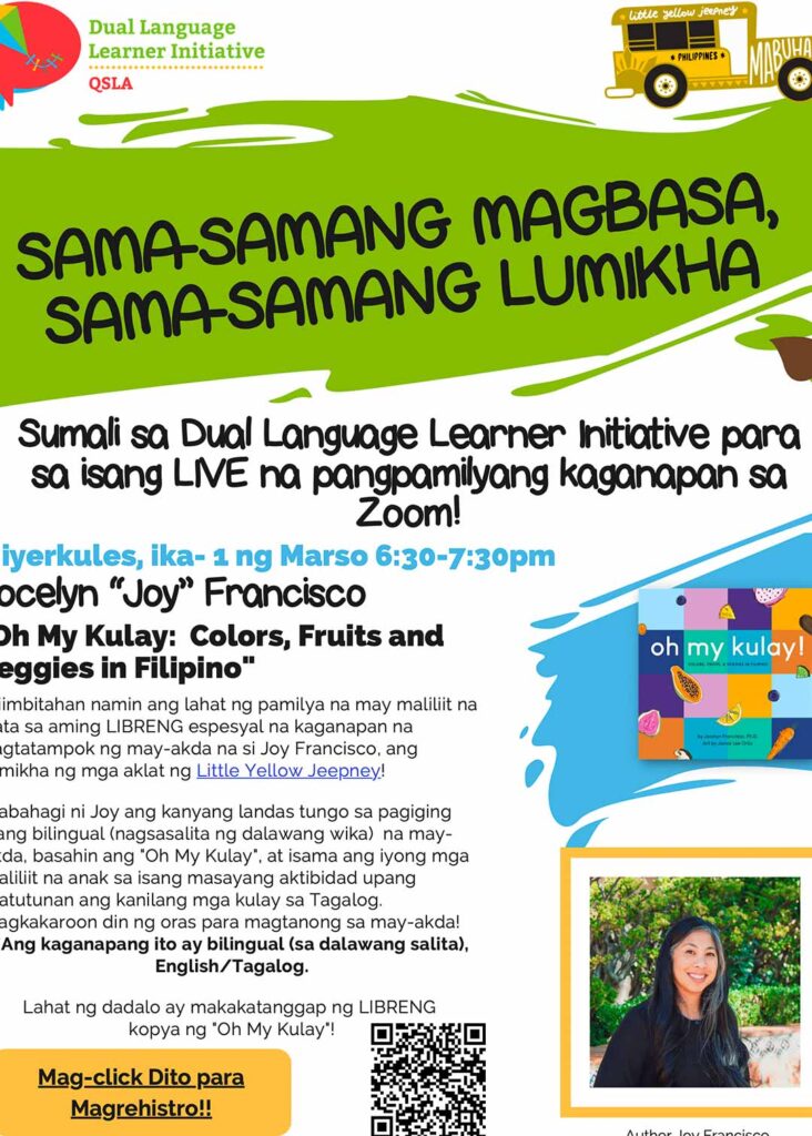 Read Together, Create Together Flyer - Tagalog